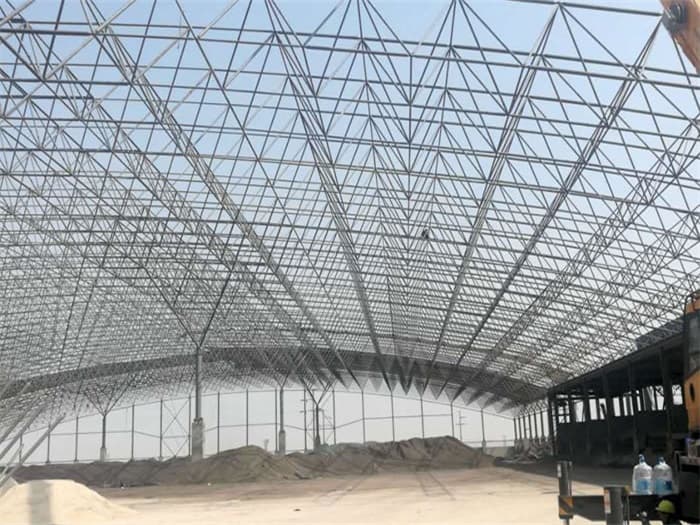 阳江钢厂料仓网架工程